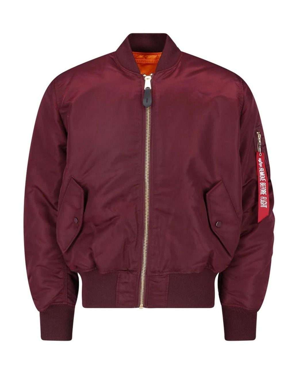 Alpha Industries Red Reversible Bomber Jacket for men