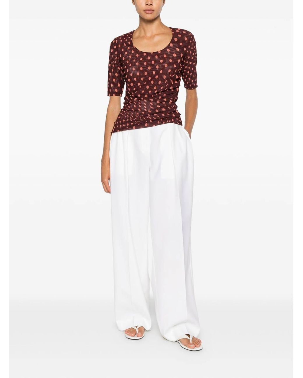 Stella McCartney Red Polka Dot Top