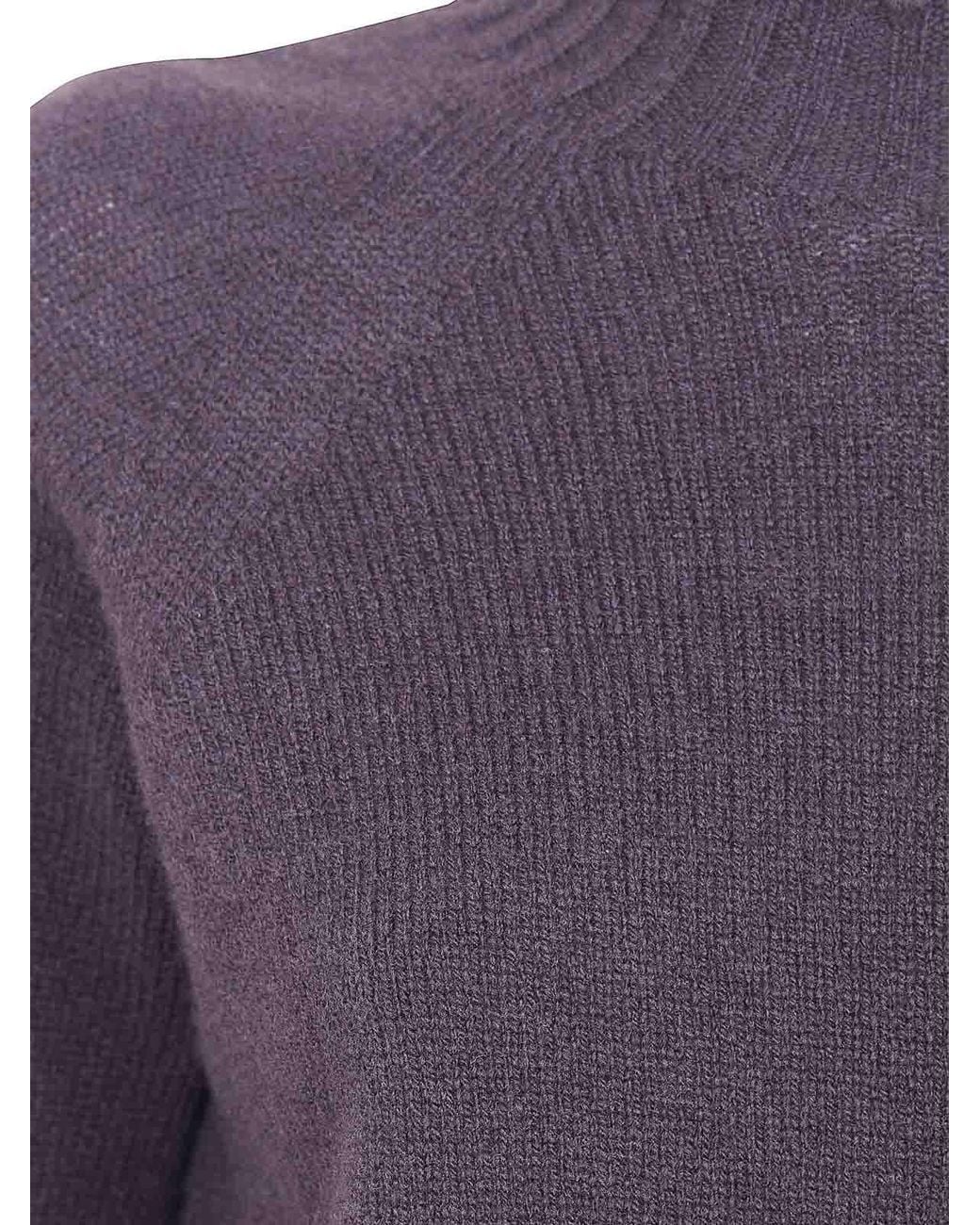 Drumohr Purple Round Neck Sweater