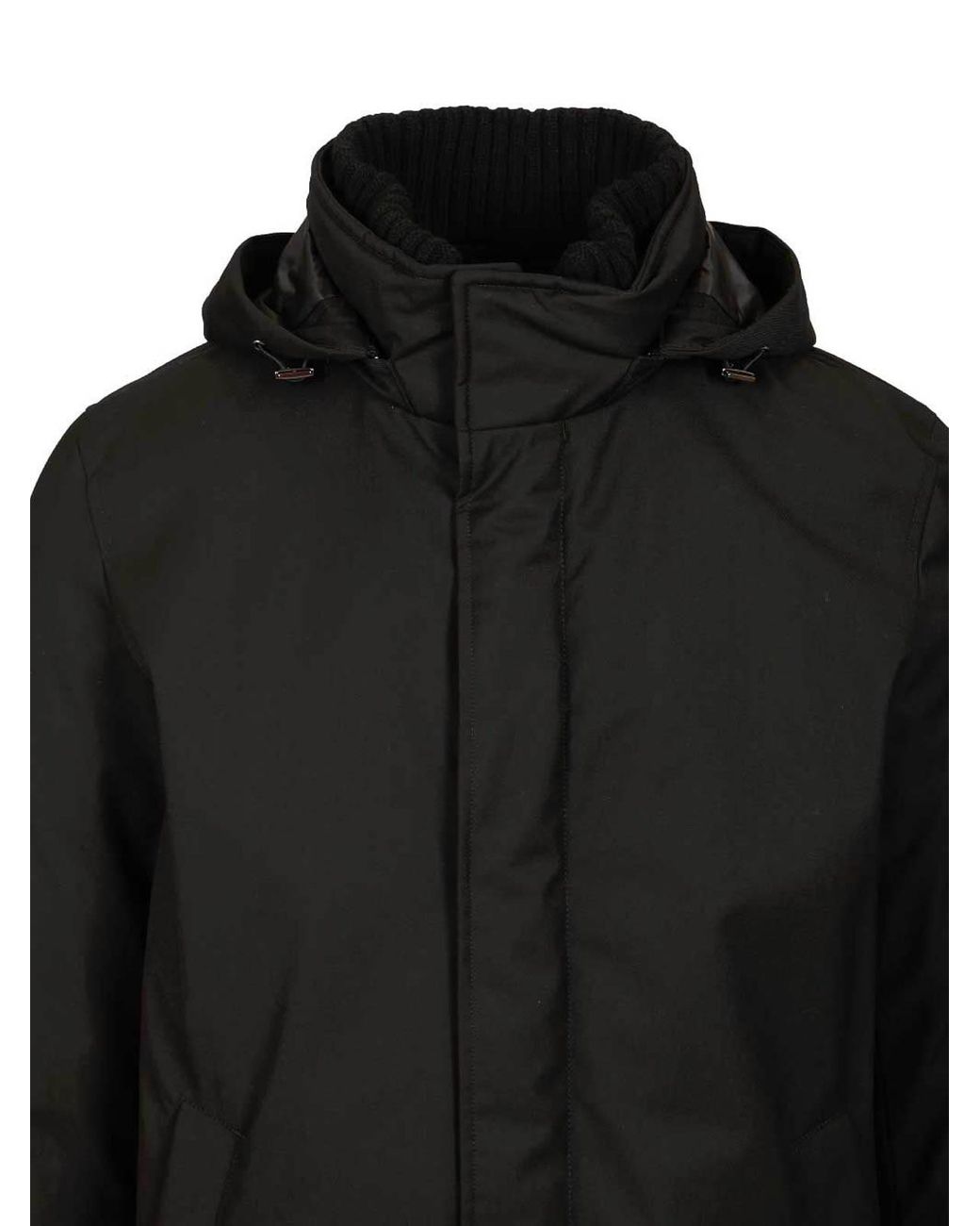 Herno Black Parka for men