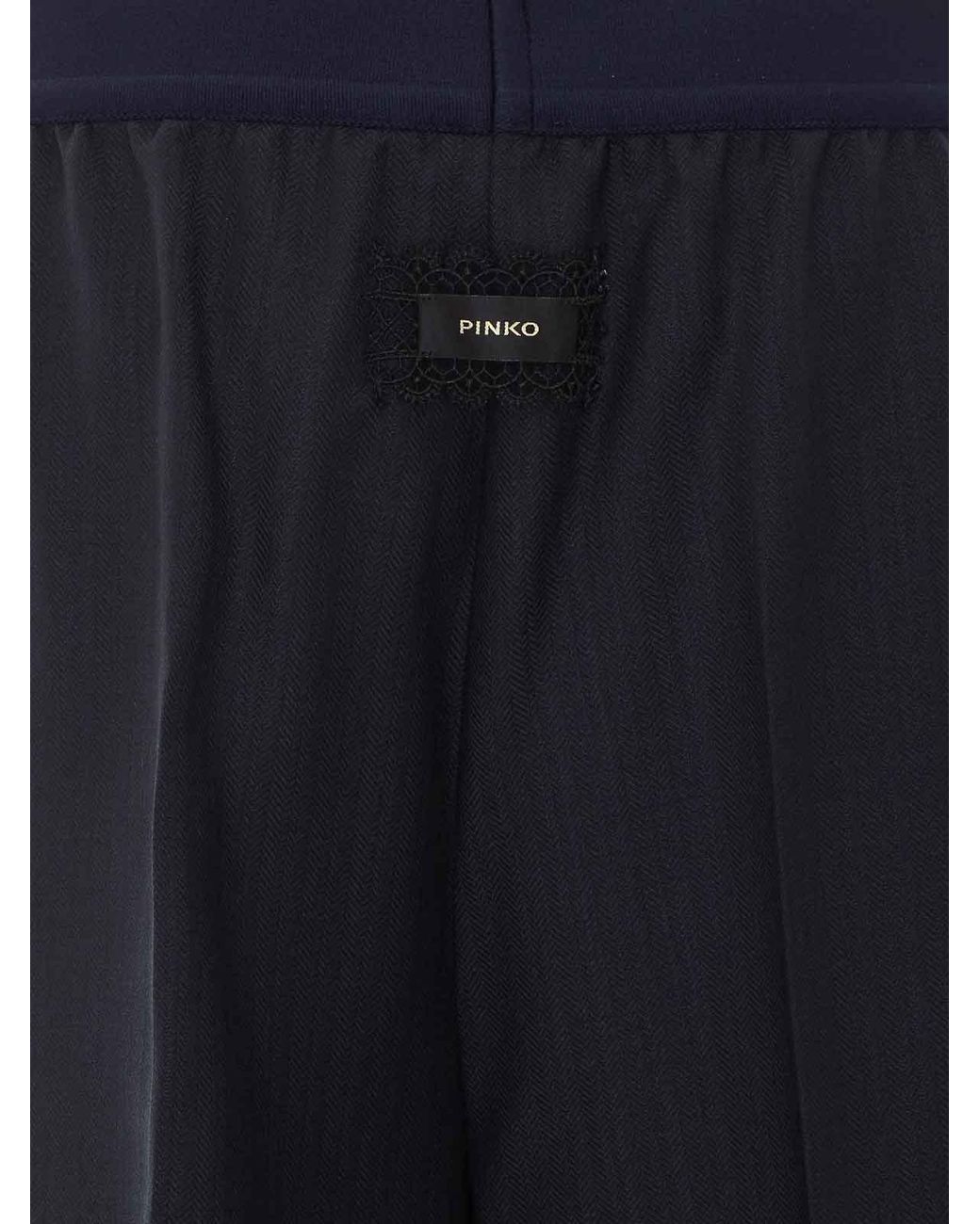 Pinko Blue Phaius Striped Pants