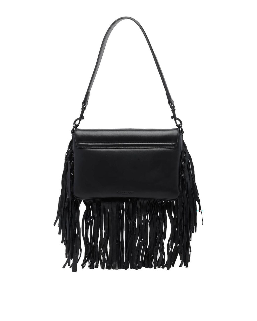 Kurt Geiger Black Oxford Fringe Shoulder Bag