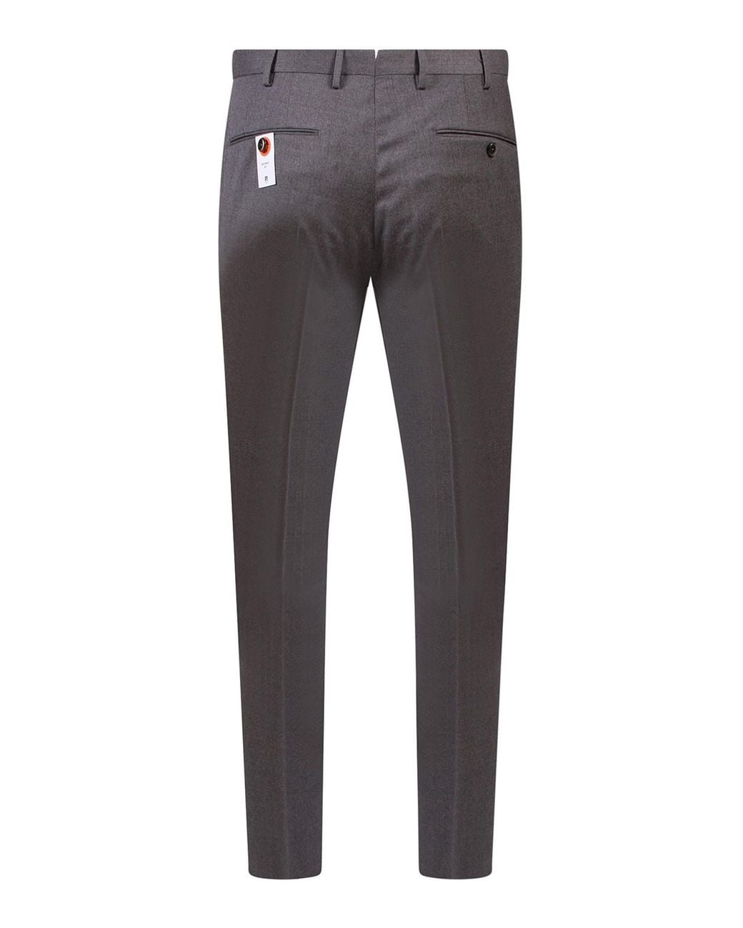 PT Torino Gray Virgin Wool Pants for men