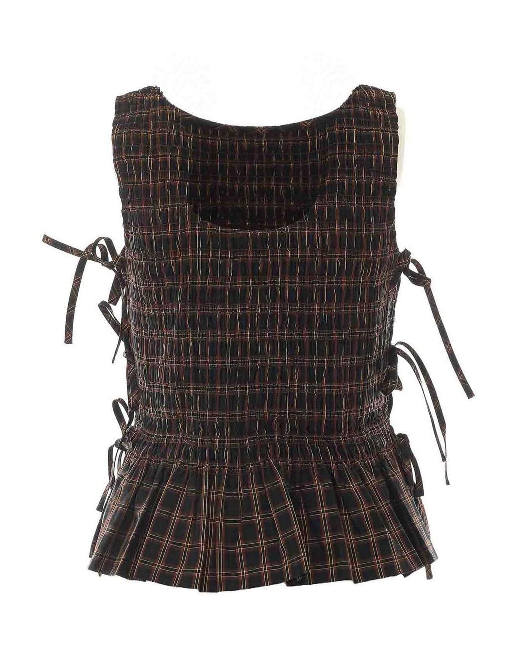 Top Ganni de color Black