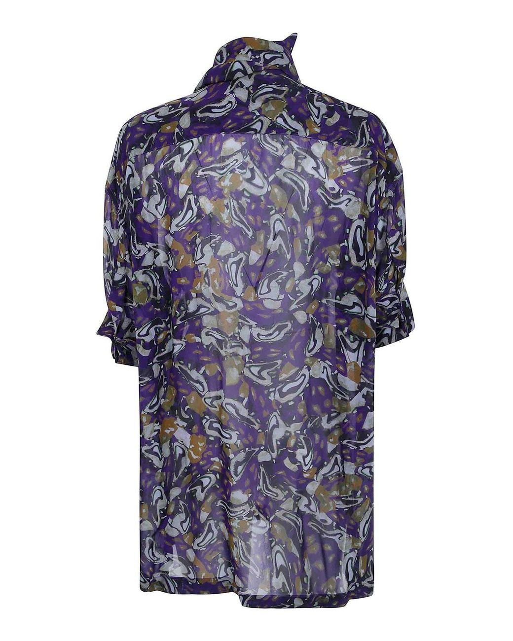 Dries Van Noten Blue Calma Embroidered Shirt