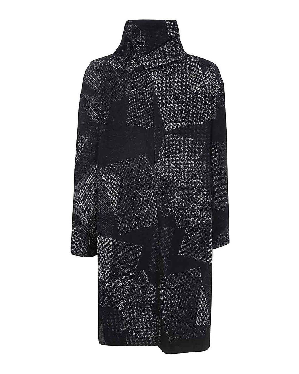Y's Yohji Yamamoto Black Ka-Scarf Coat