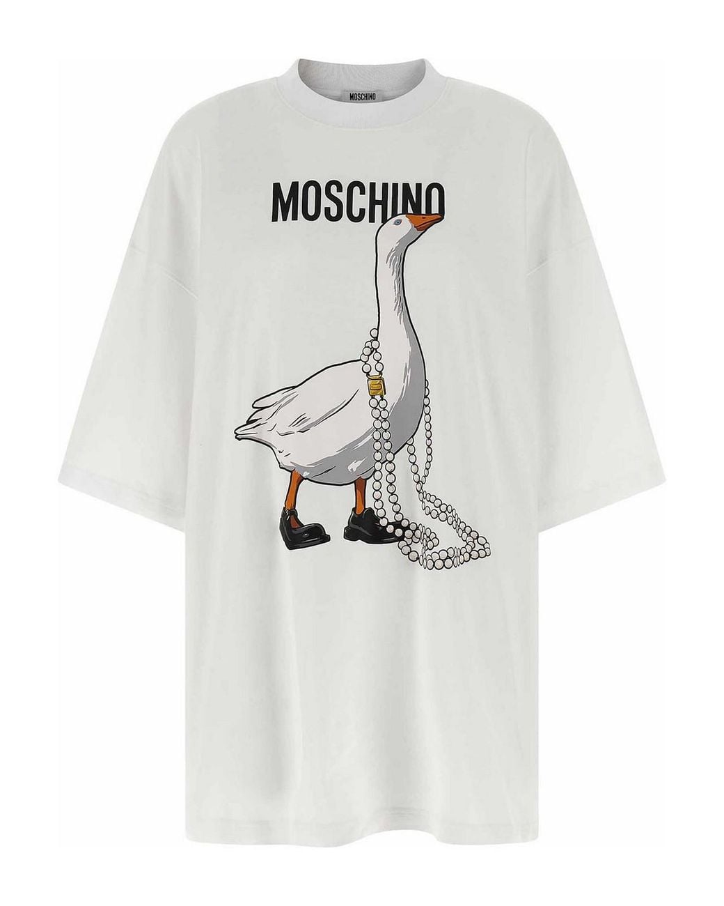 Moschino White 'Goose' Dress