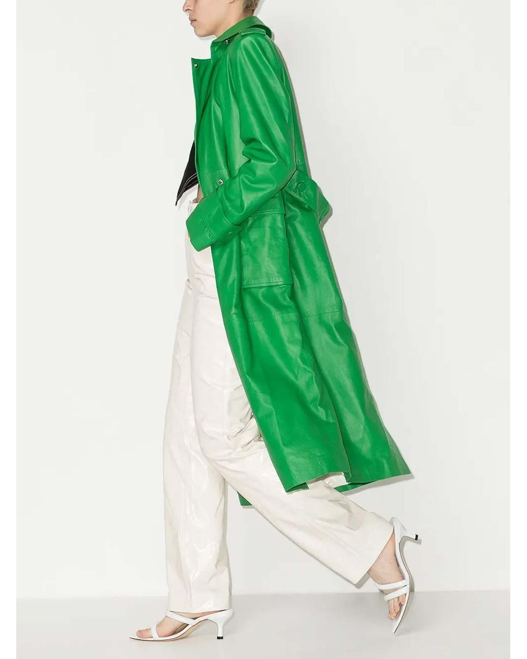 REMAIN Birger Christensen White Leather Pants