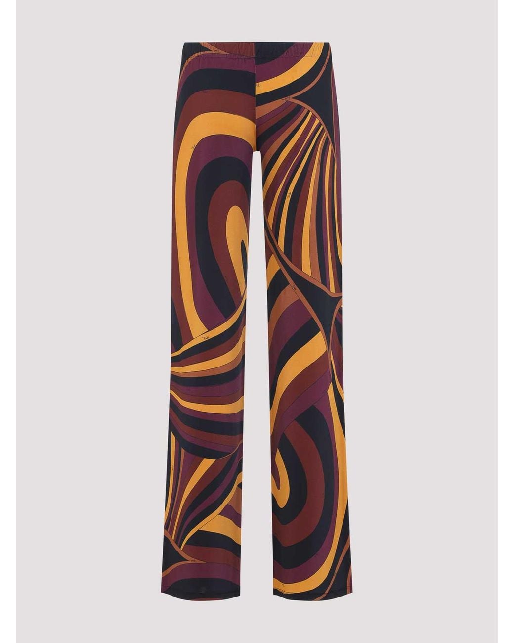 Emilio Pucci Orange Jersey Pants
