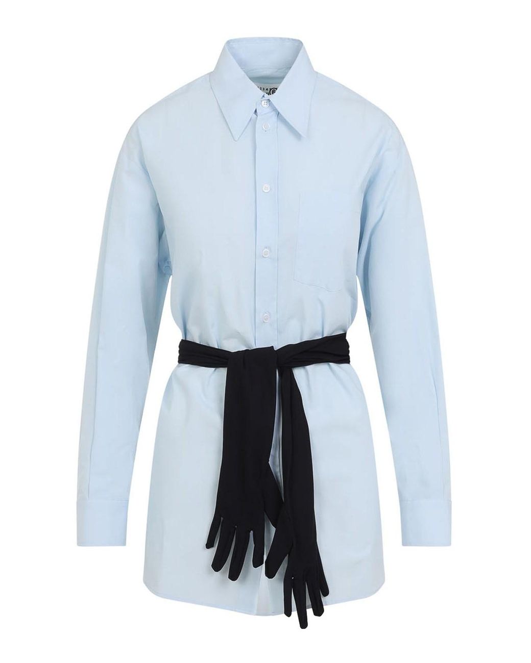 MM6 by Maison Margiela Blue Cotton Shirt