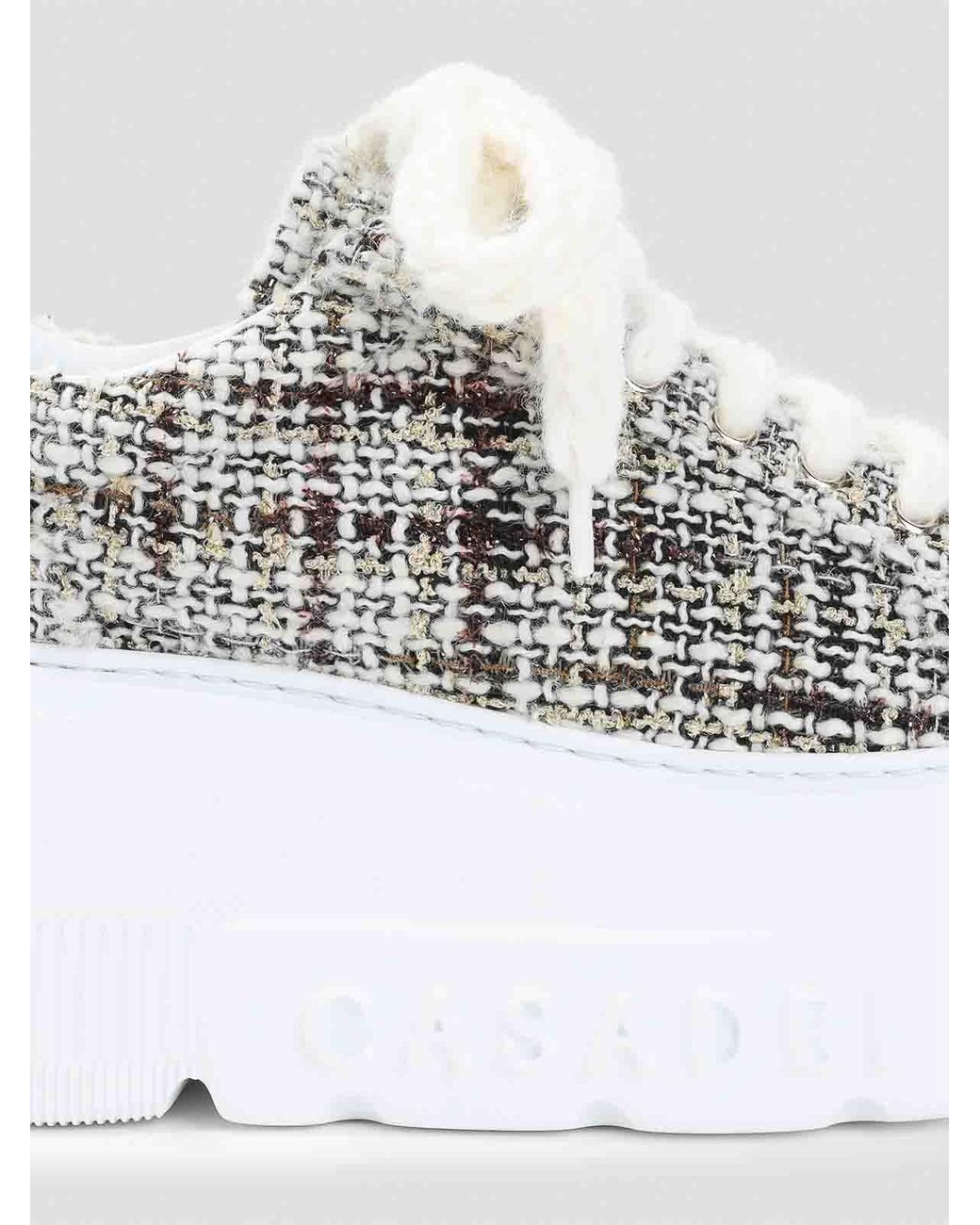 Casadei White Nexus Boucl Sneakers