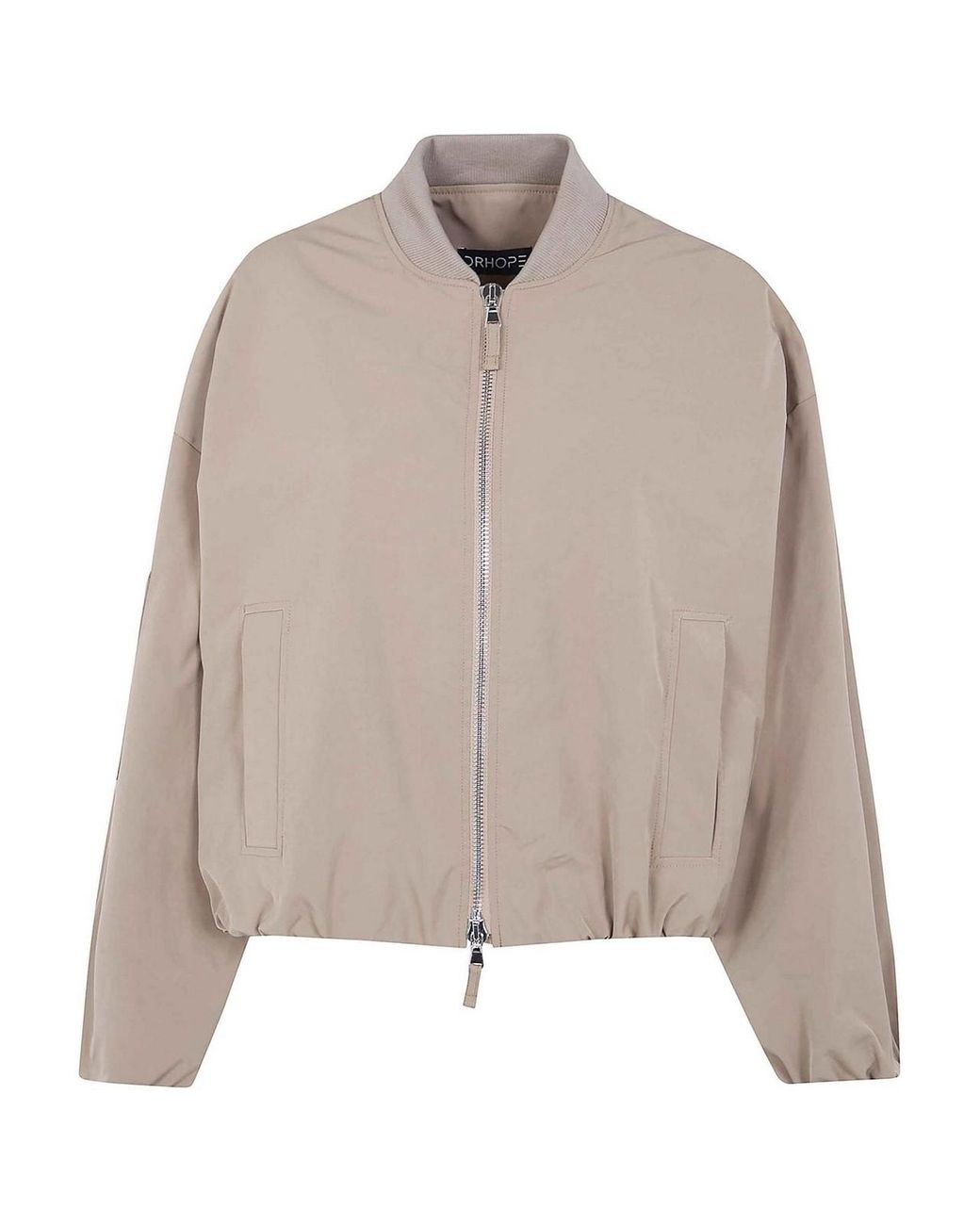 DR. HOPE Natural Nylon Bomber Jacket