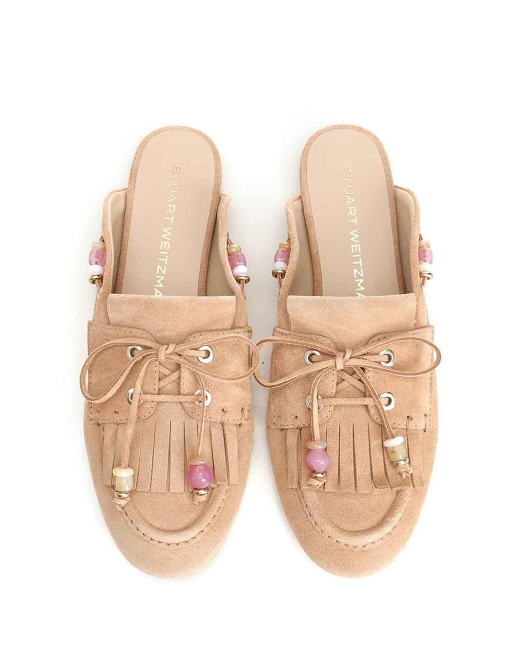 Stuart Weitzman Natural Tinsley Mule From Mallorca