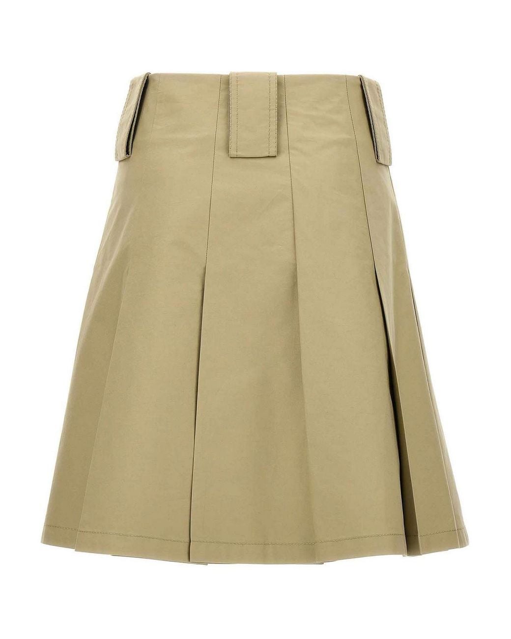 Burberry Natural Pleated Skirt