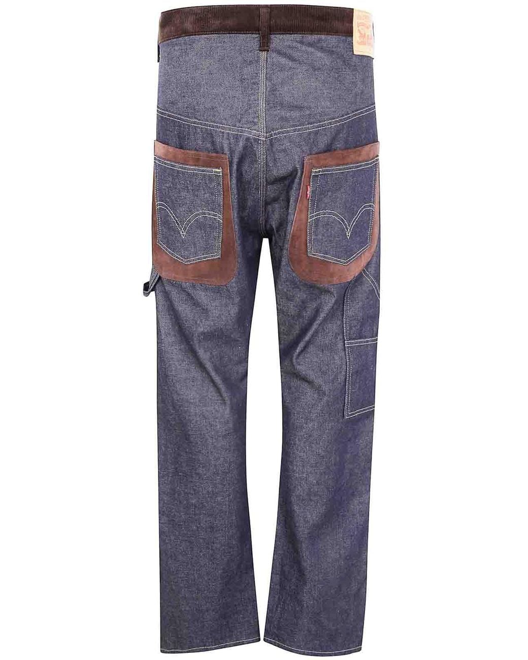 Junya Watanabe Blue Widel Leg Trousers for men
