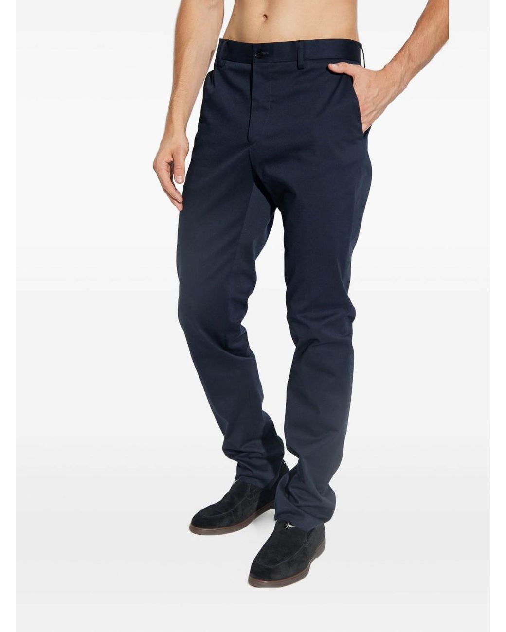 Etro Blue Pantaloni Uomo for men