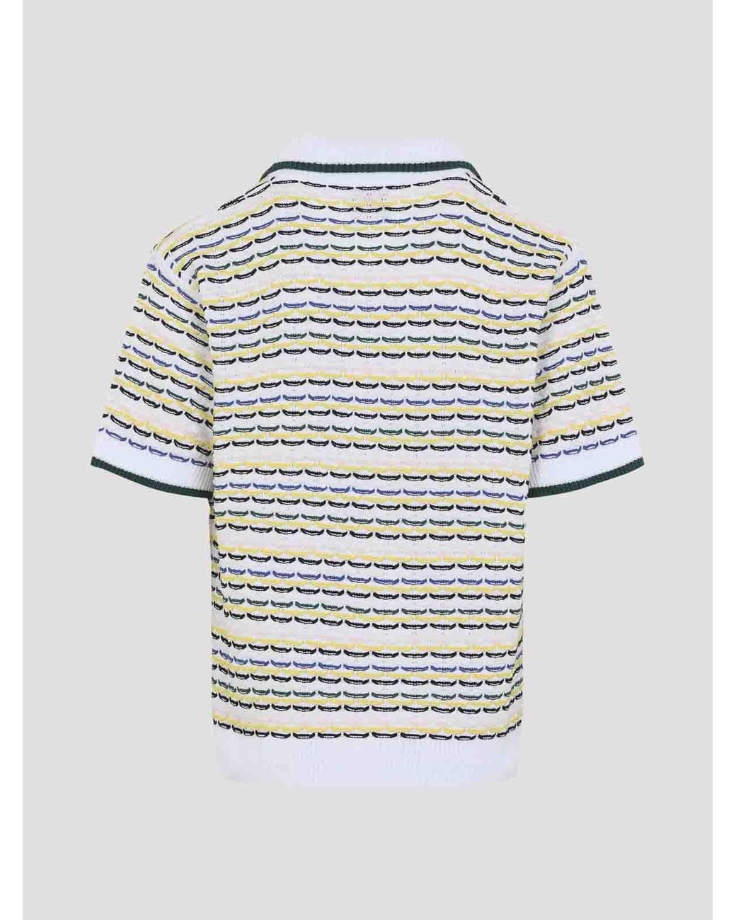 Casablanca White Tuck Stitch Shirt for men