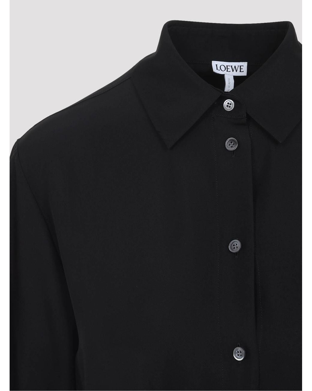 Loewe Black Belted Blouse