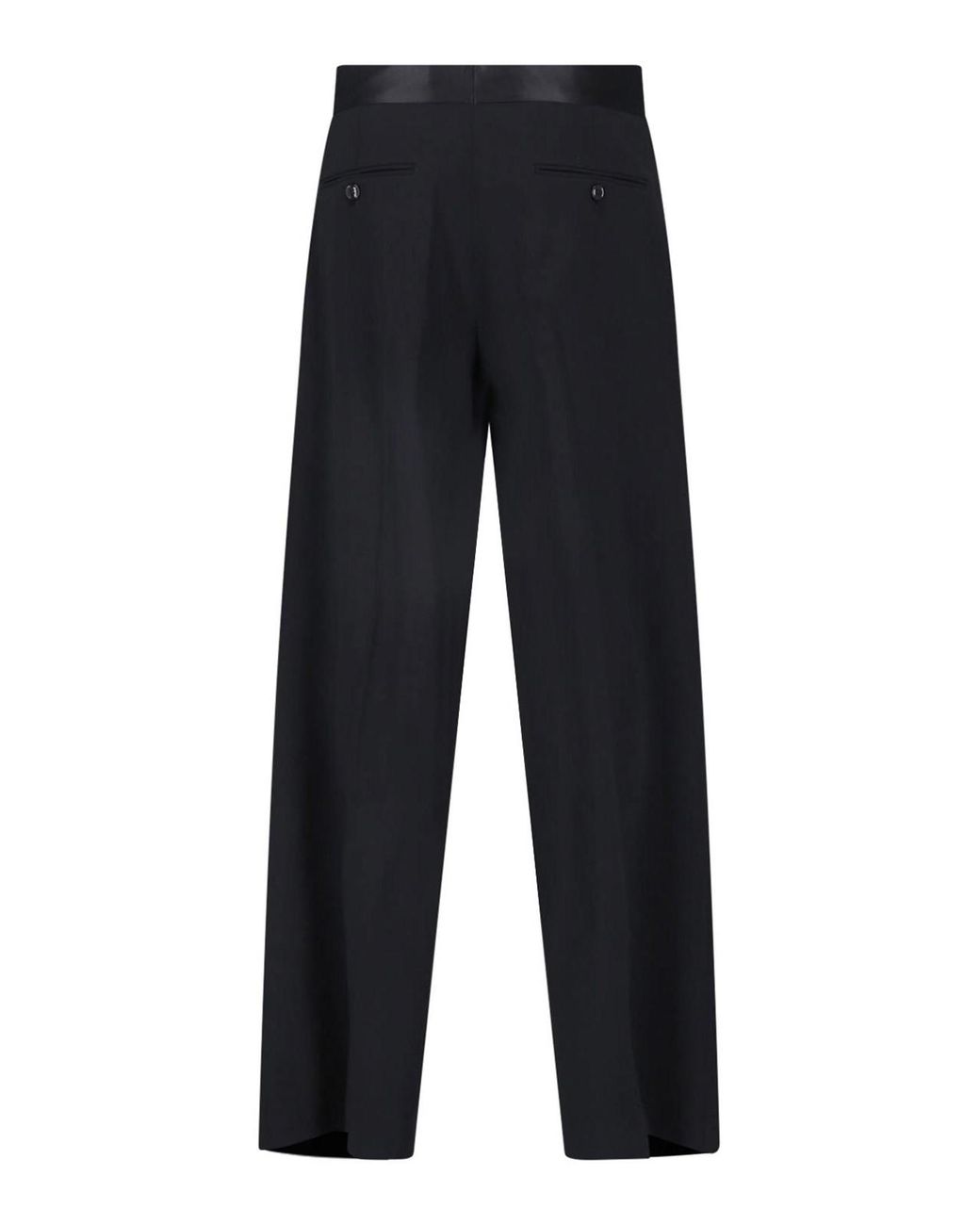 Giorgio Armani Blue Tailored Virgin Wool Trousers for men