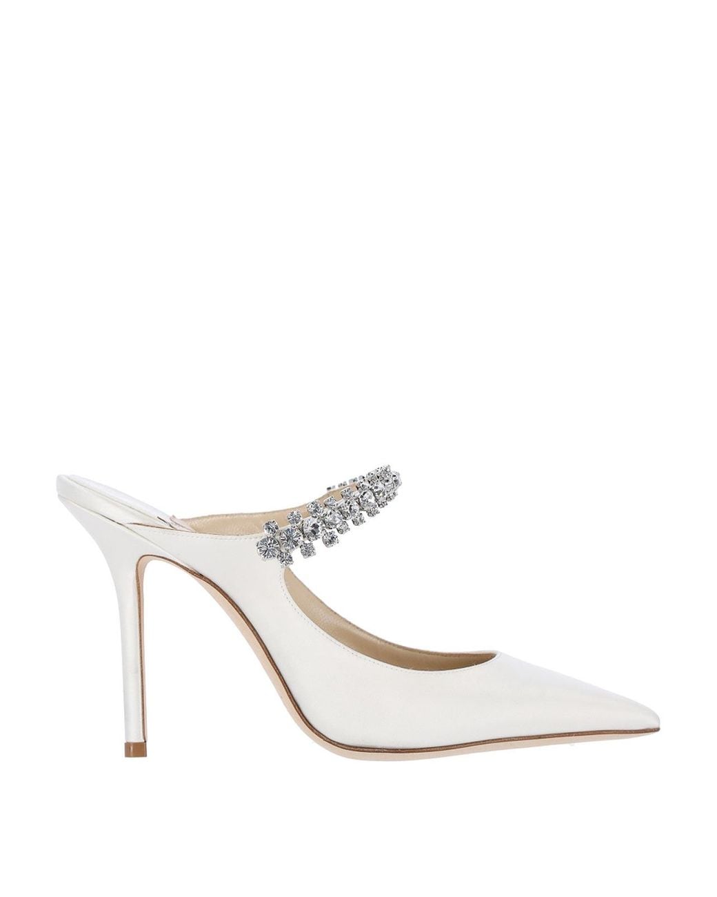 Jimmy Choo White Mules