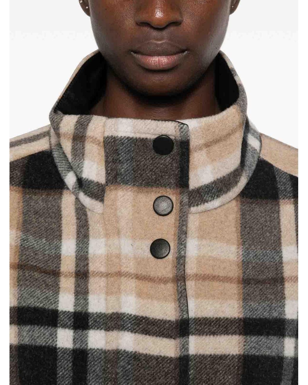 Pinko Gray Short Campanula Coat