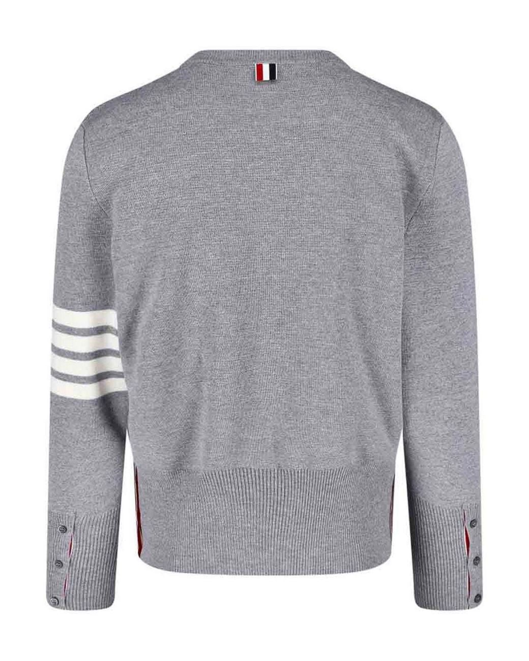 Suéter Cuello Redondo Thom Browne de hombre de color Gray