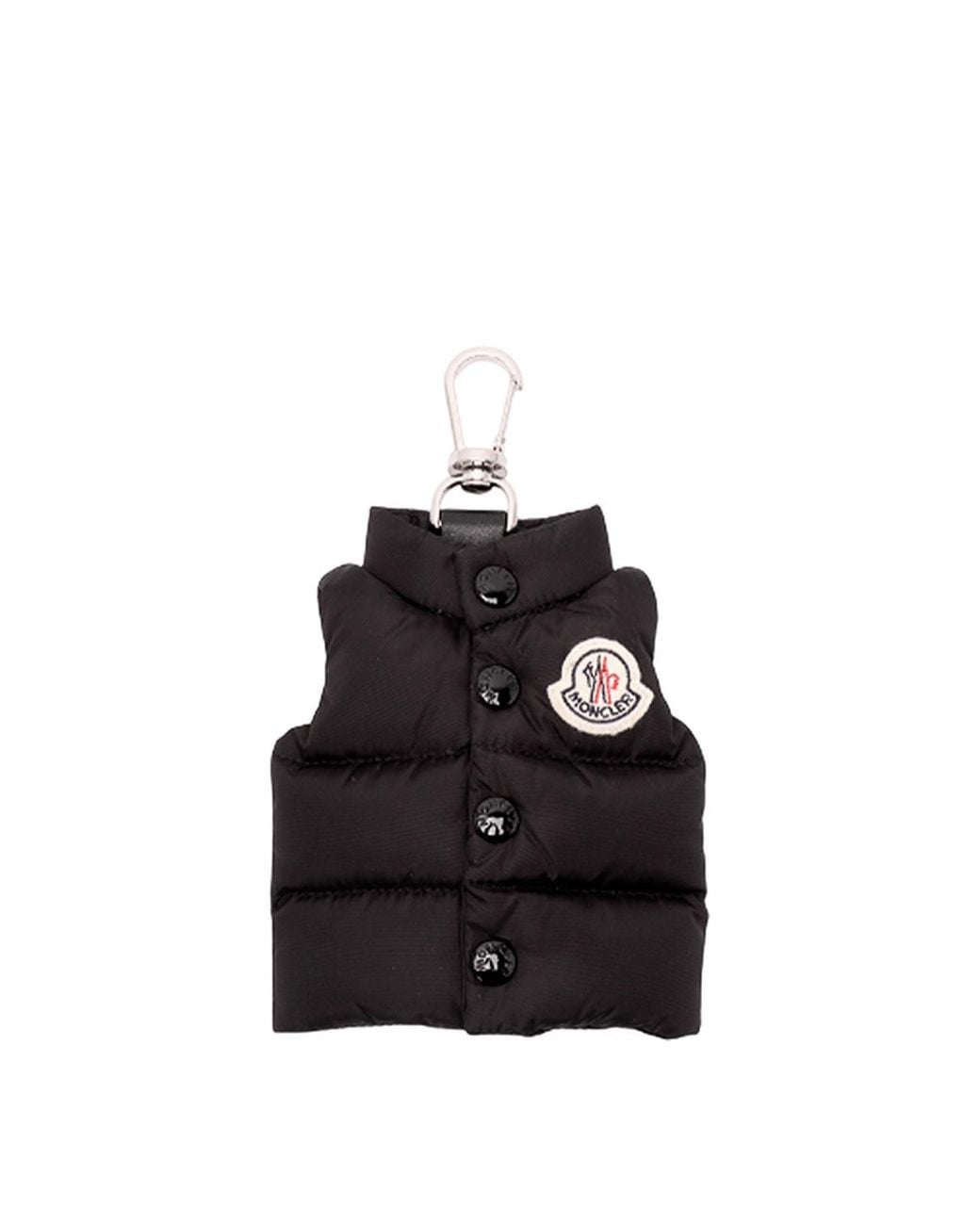 Moncler Black Vest Key Ring for men