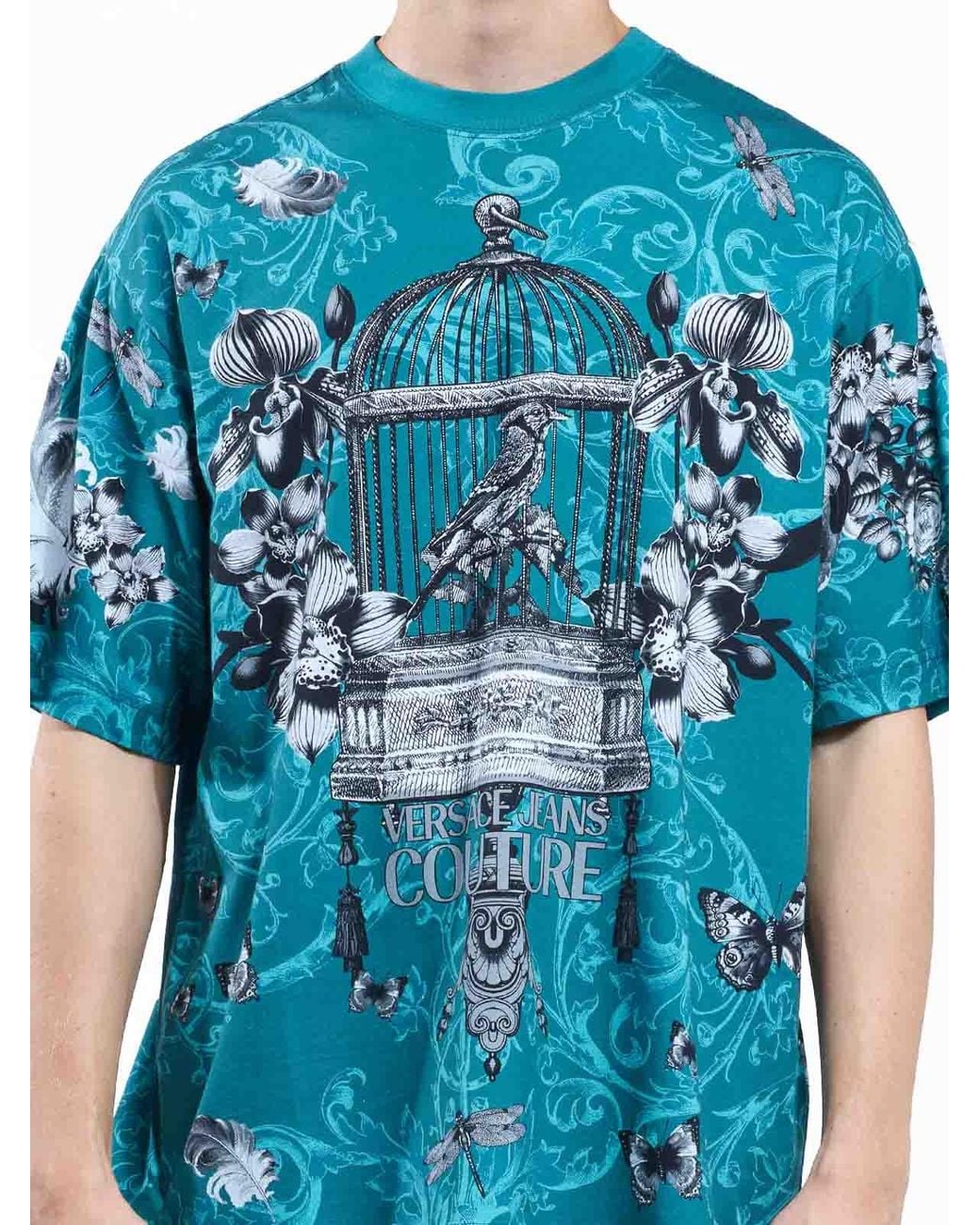 Versace Jeans Couture Blue Tshirt Cabinet De Couriosite for men