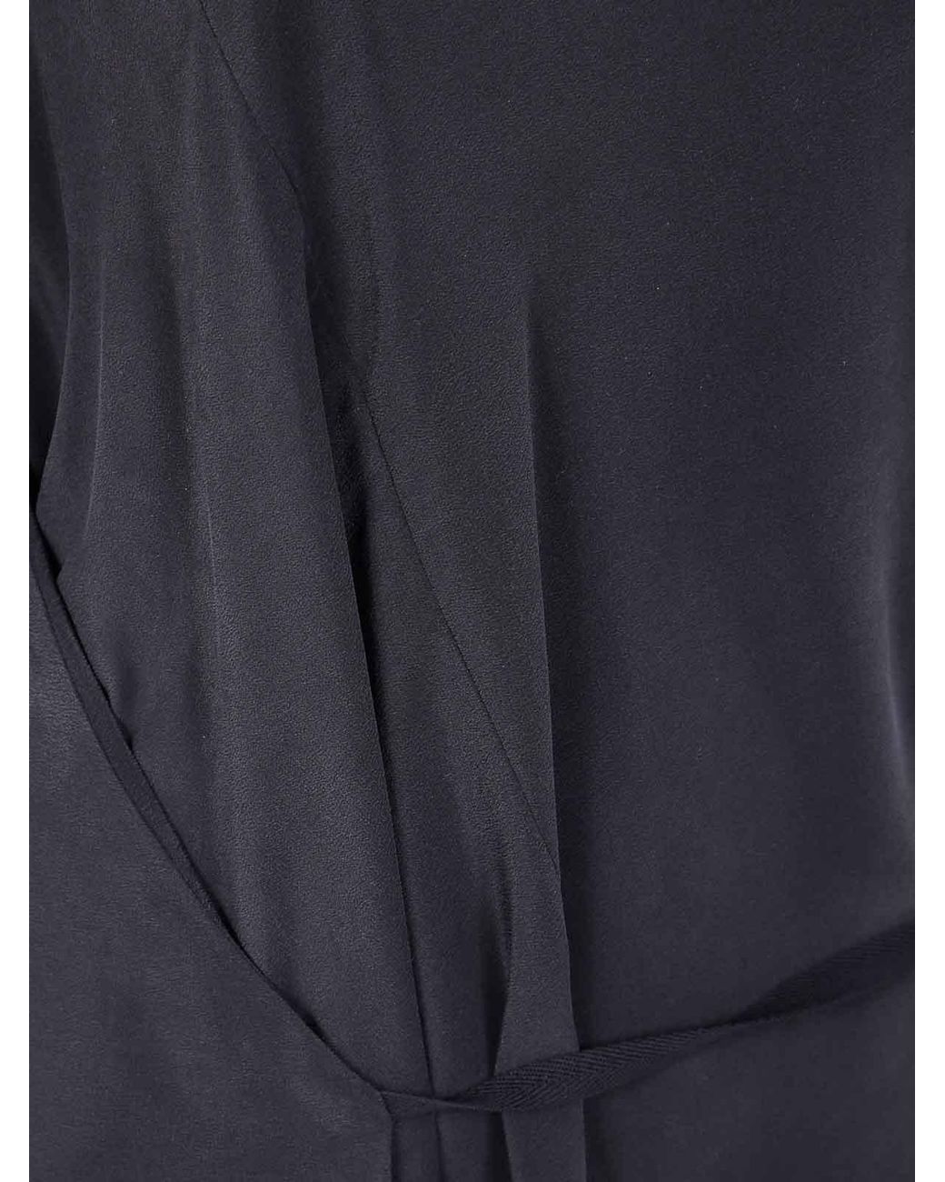 Ann Demeulemeester Blue Deana Long Sleeve Asymmetric Top