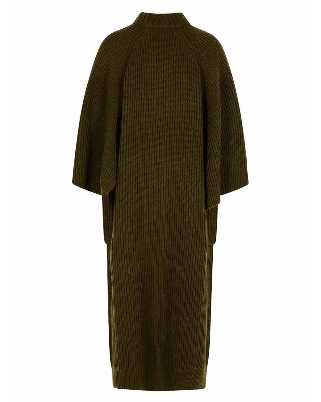 Max Mara Green Atollo Wool And Cashmere Cardigan