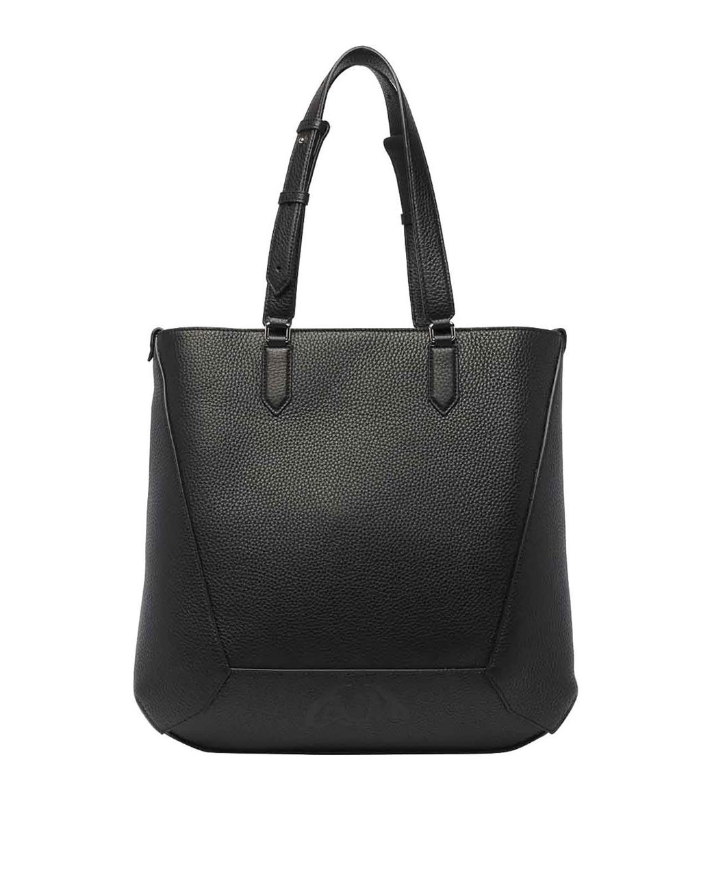 McQueen Black The Edge Mini Tote Handbag