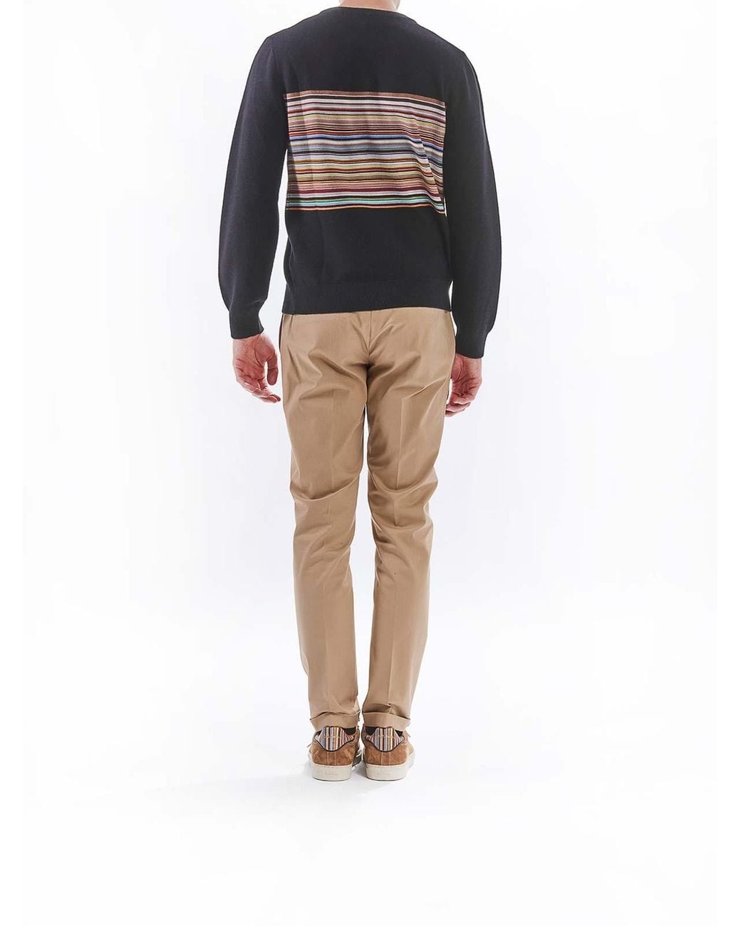 Paul Smith Black Classic Row Strip Shirt Ps for men