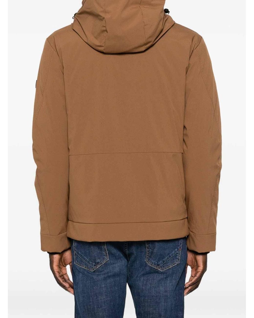 Peuterey Brown Short Technical Jacket for men