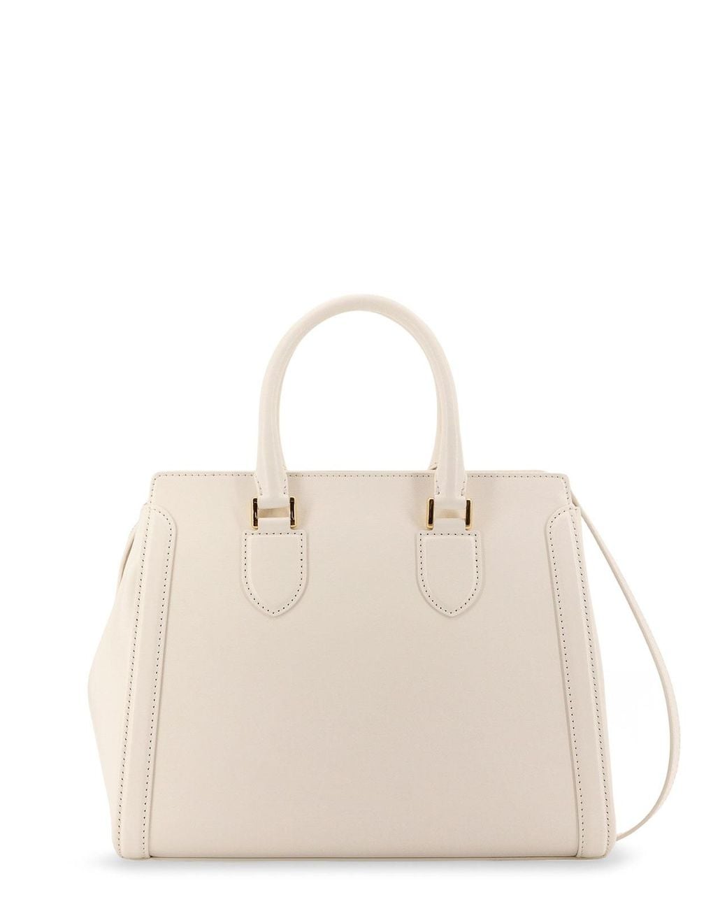 McQueen Natural Birde Large Leather Shoulder Bag