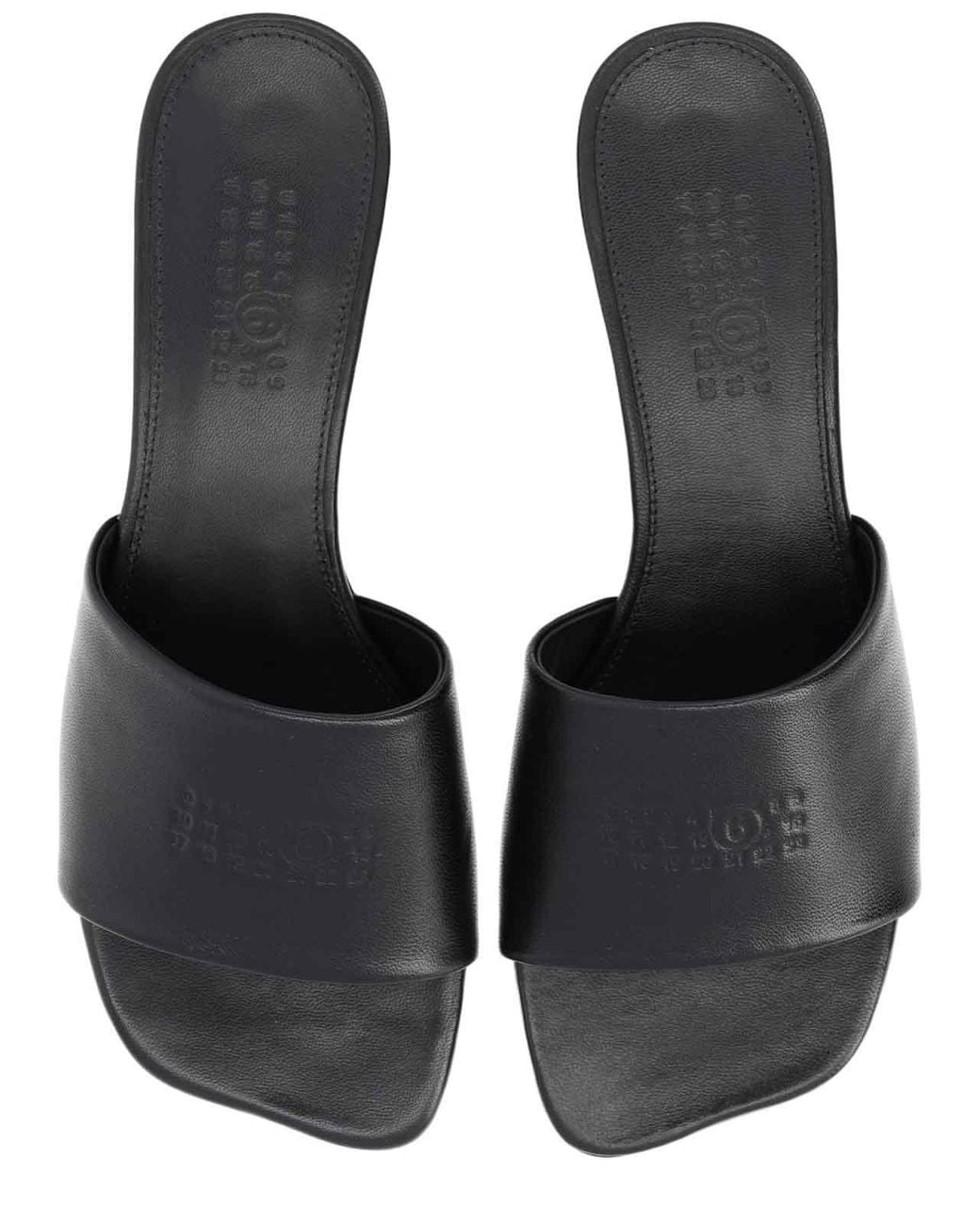 MM6 by Maison Margiela White Sandal With Logo