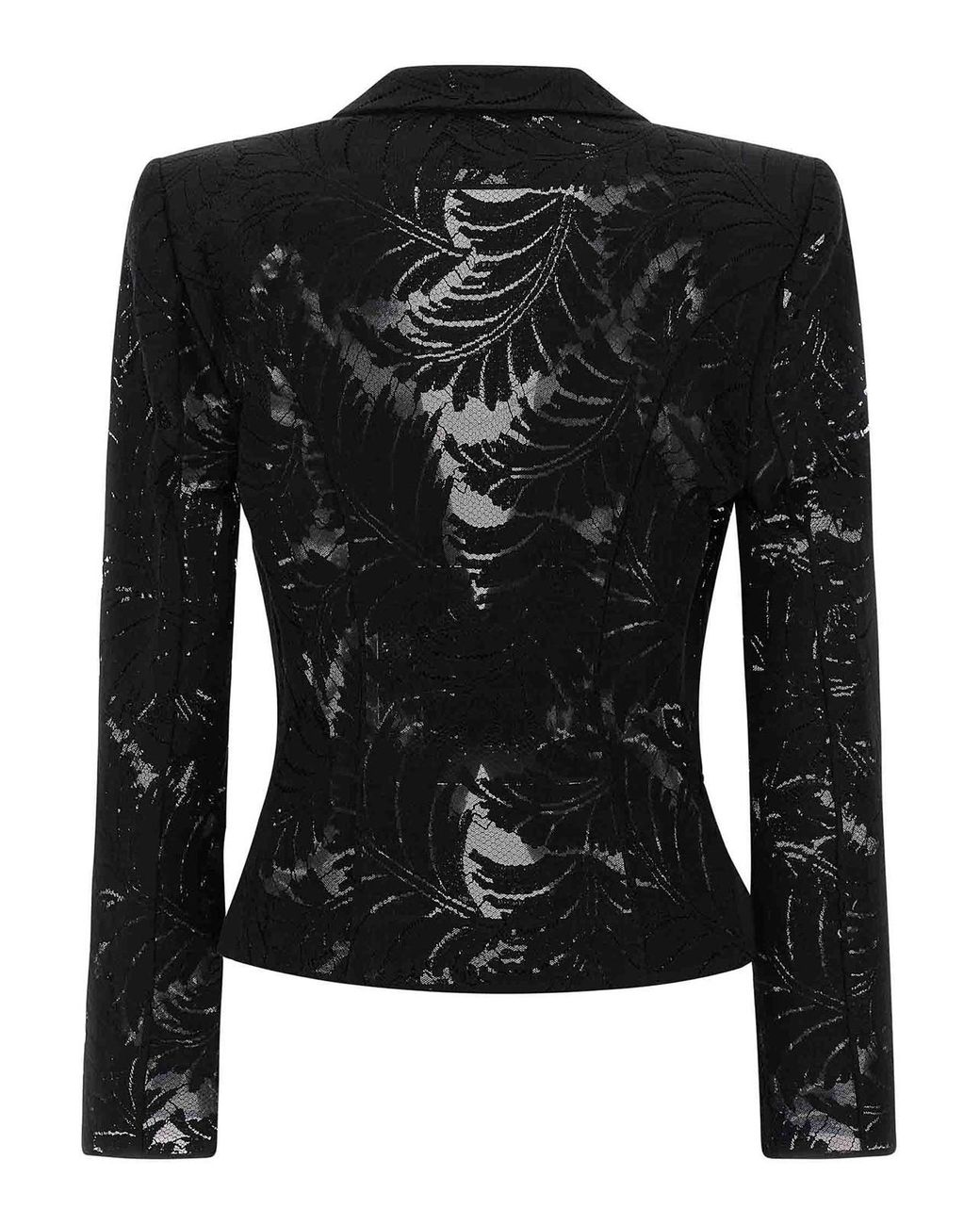 Balmain Black Lace Blazer Blazers