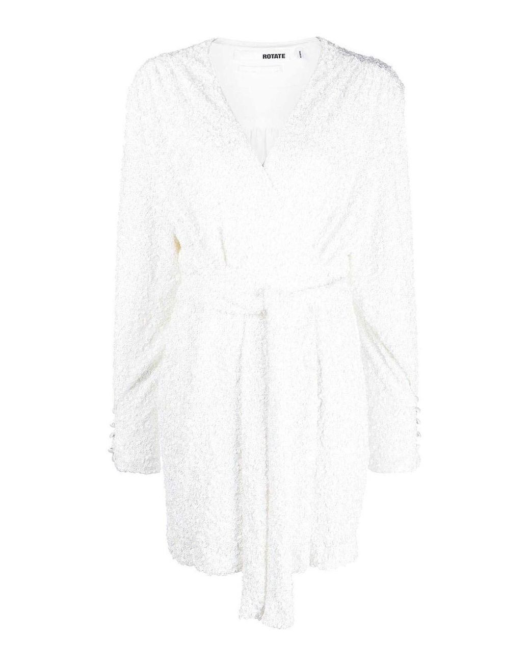 ROTATE BIRGER CHRISTENSEN White Wrap Dress