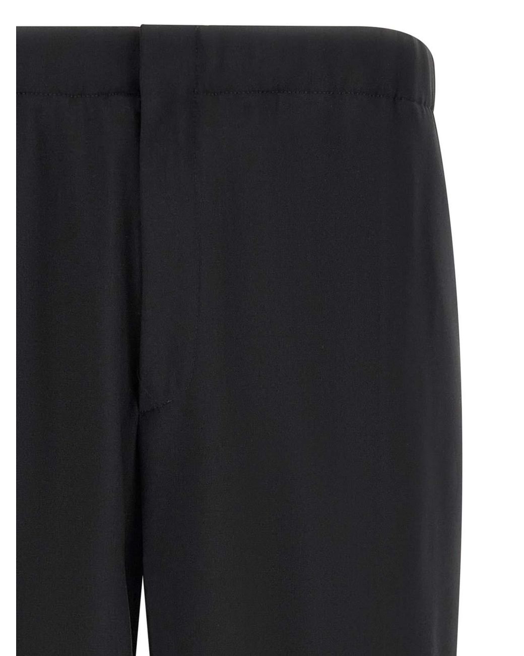 Lardini Black Virgin Wool Pants for men