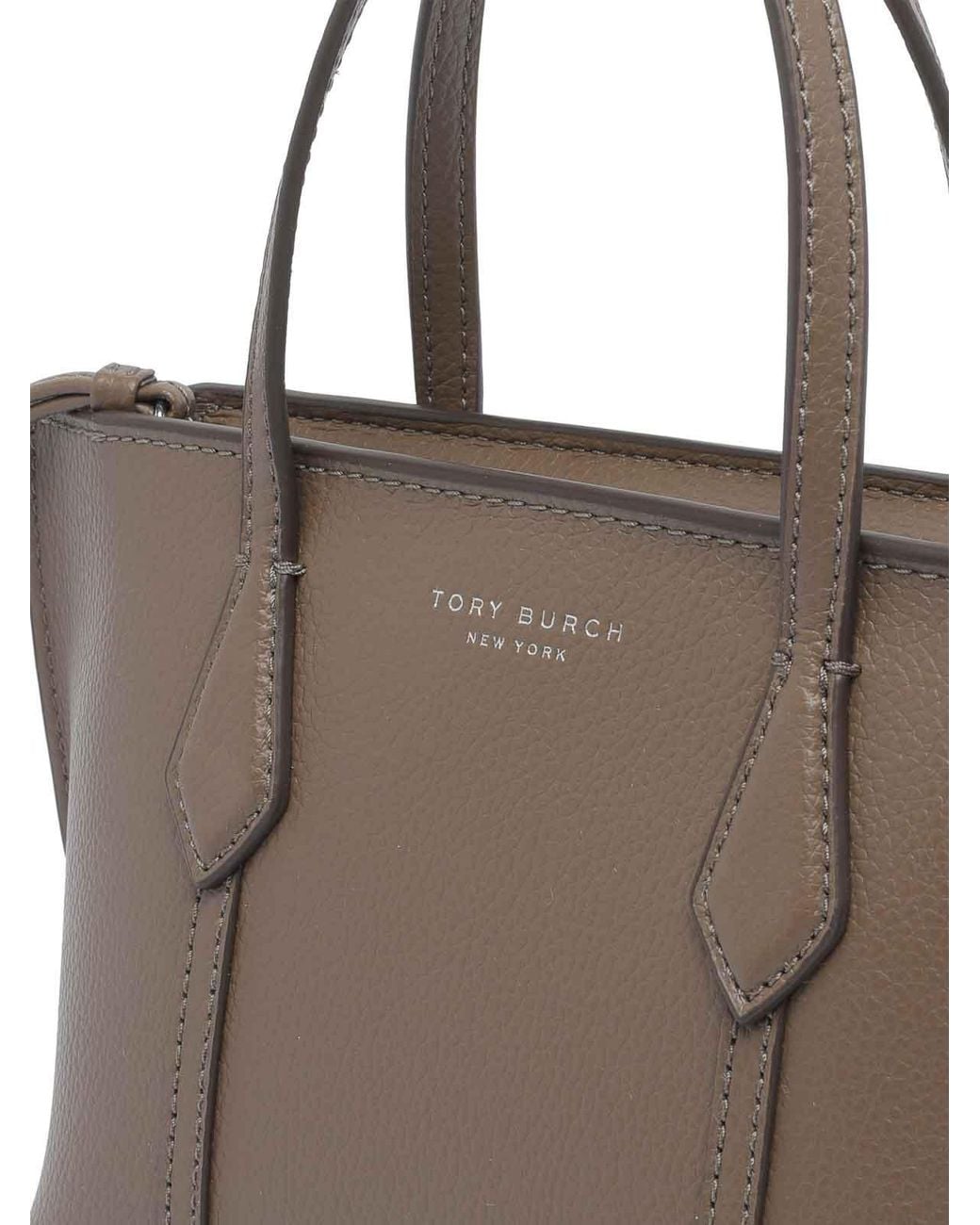 Tory Burch Brown Mini Perry Tote Bag