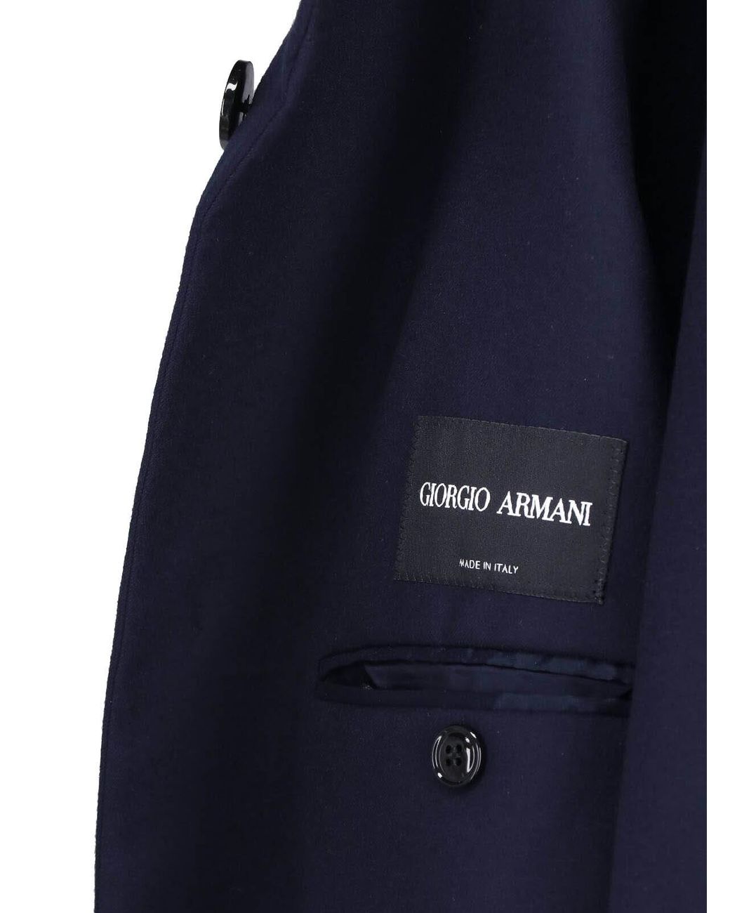 Giorgio Armani Blue Virgin Wool Blazer for men