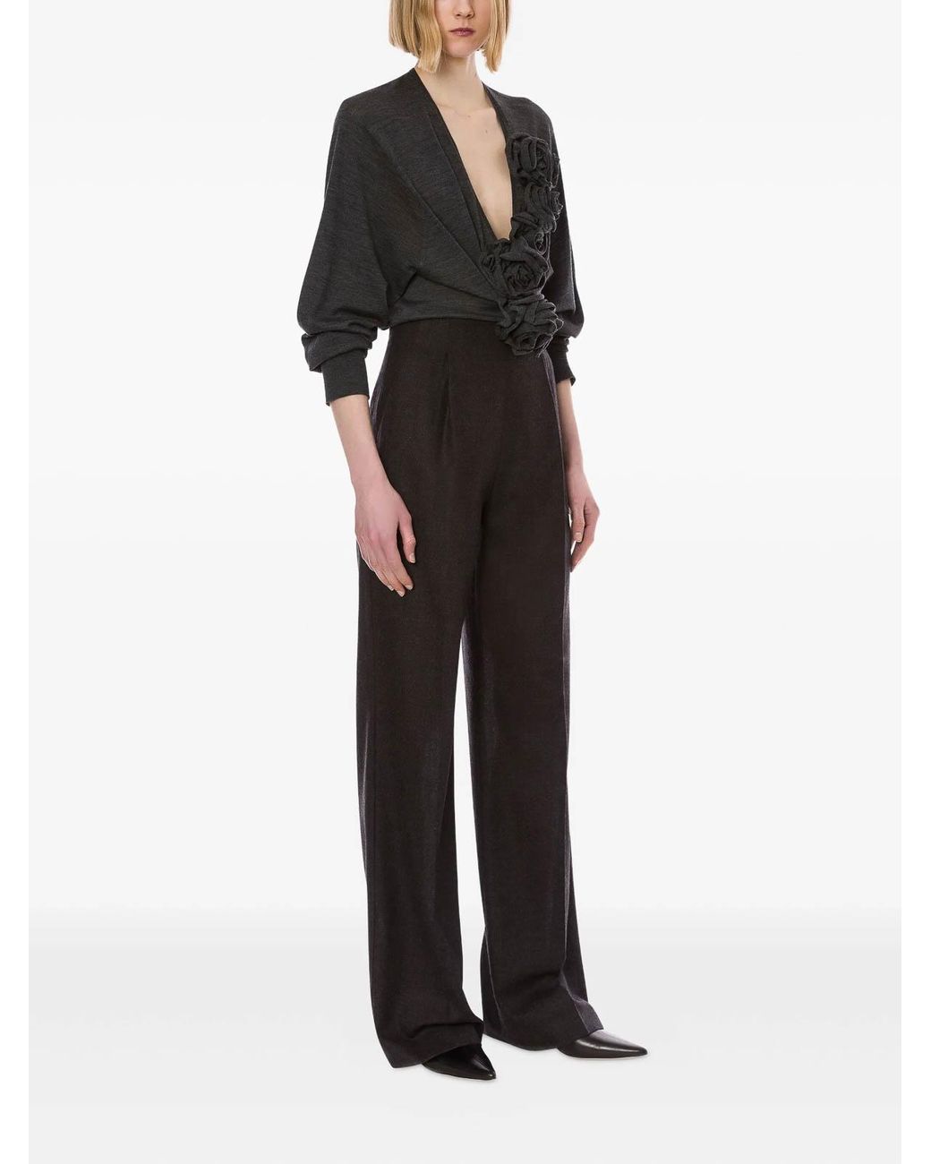 Alberta Ferretti Black Trousers