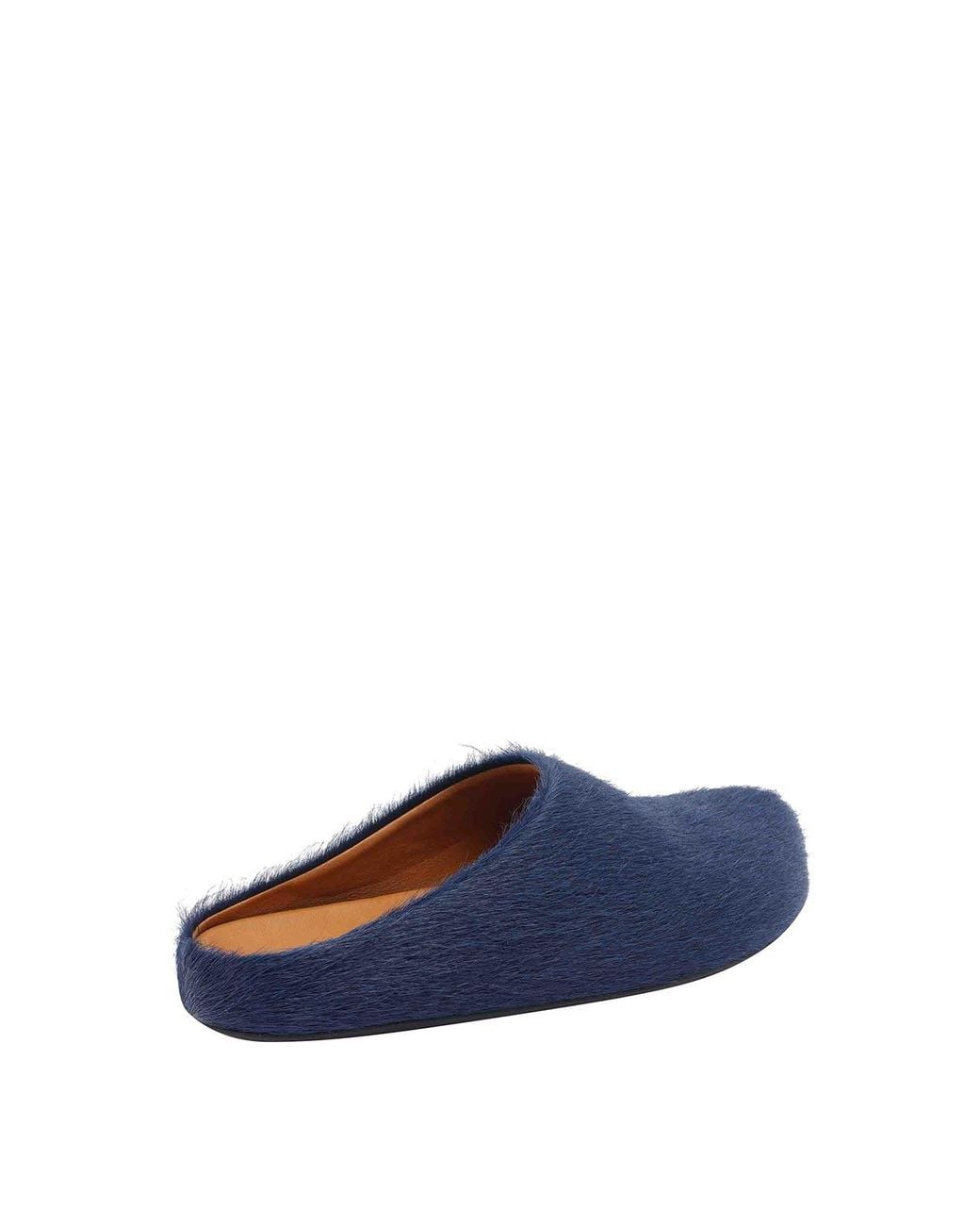 Marni Blue Long Hair Fussbett Sabot for men