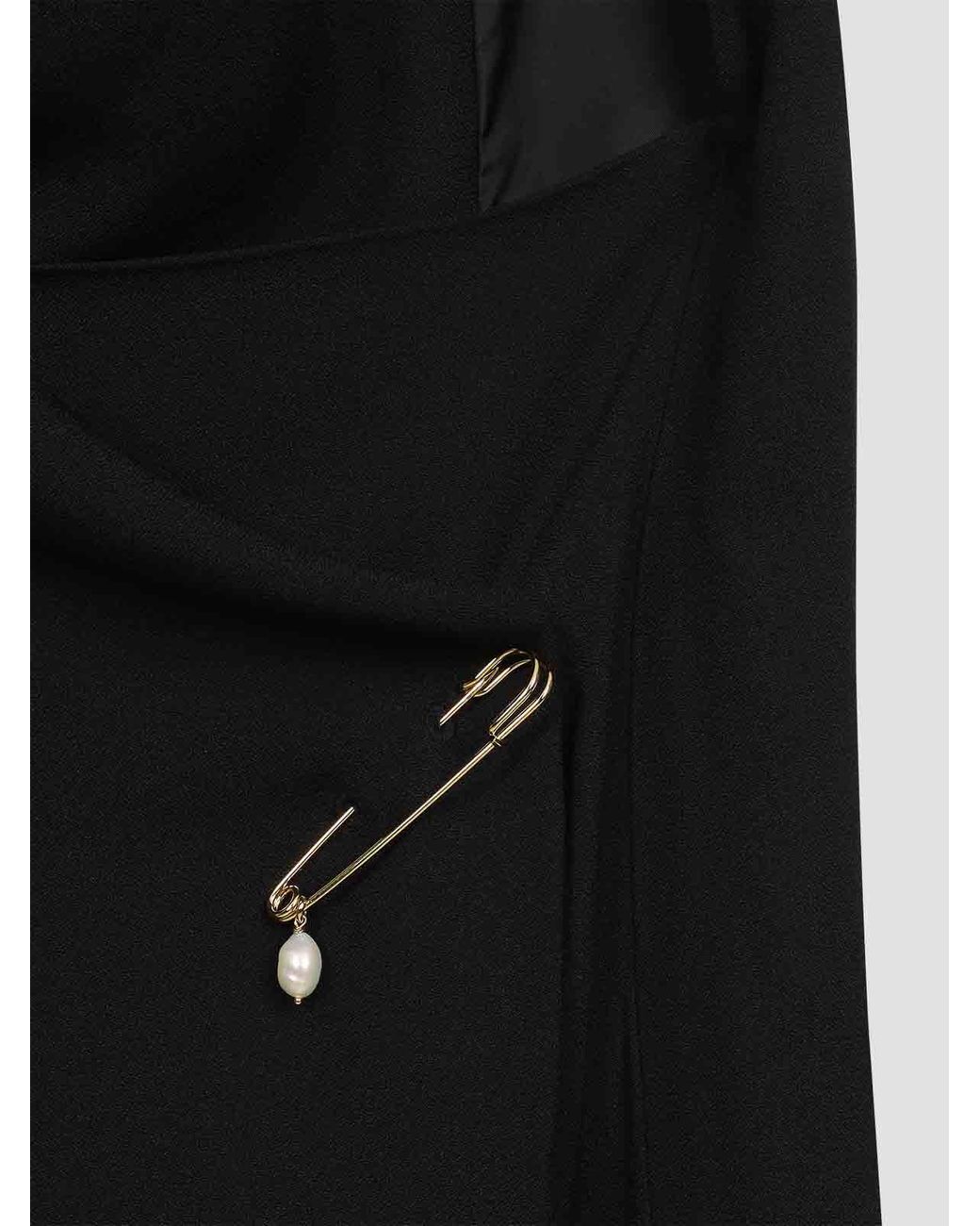 Carven Black Dr201 Long Dress