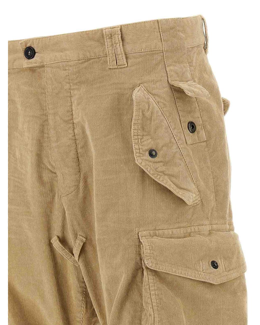Pantaloni Multitasche di DSquared² in Natural da Uomo