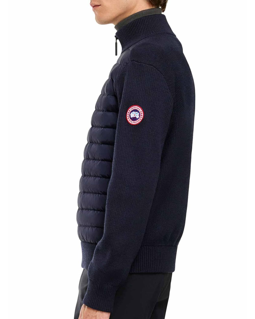 Canada Goose Blue Hybridge Knit Jacket for men