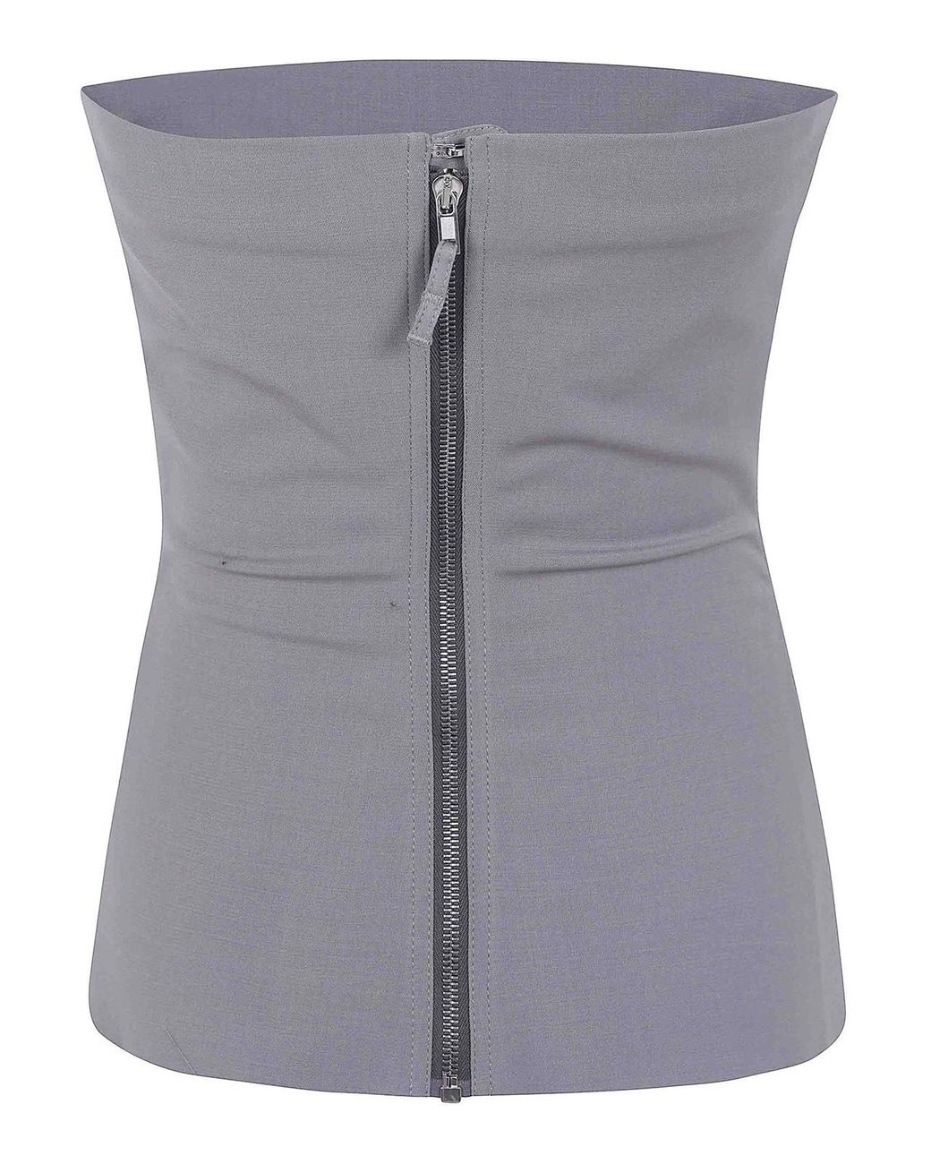 Rick Owens Gray Bustier Top