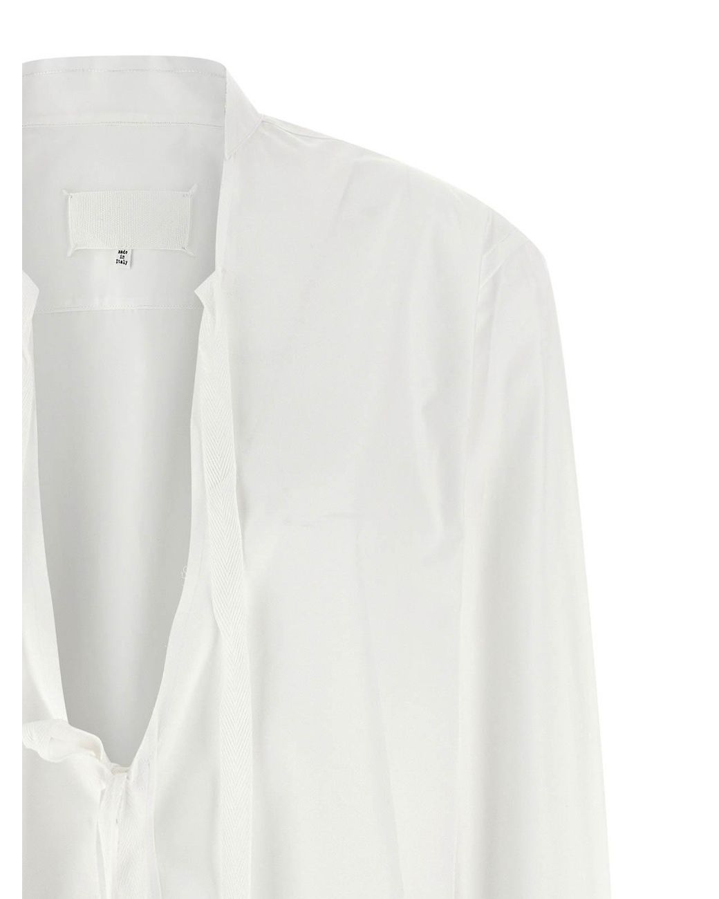Maison Margiela White Chemisier Dress