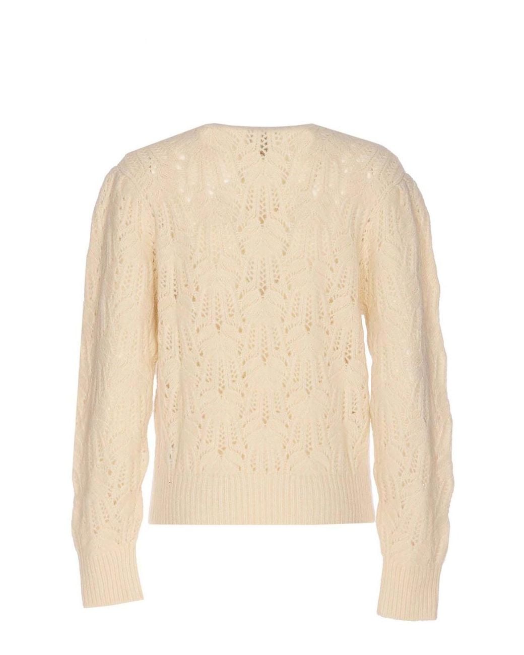 Isabel Marant Natural Etoile Knitted Sweater