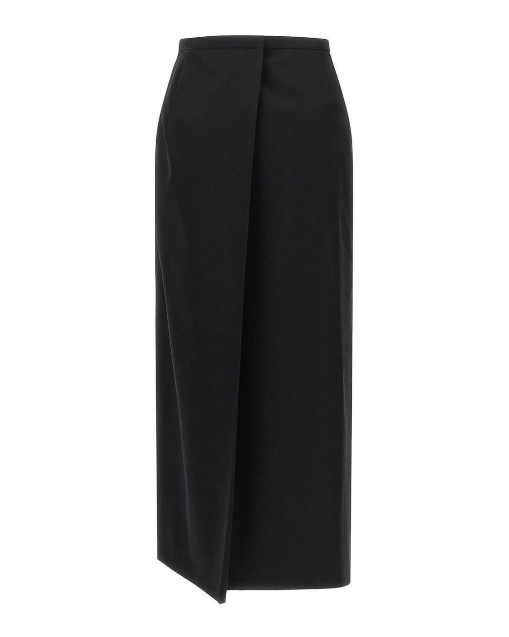 Magda Butrym Black Skirt With Closure And Back Panel