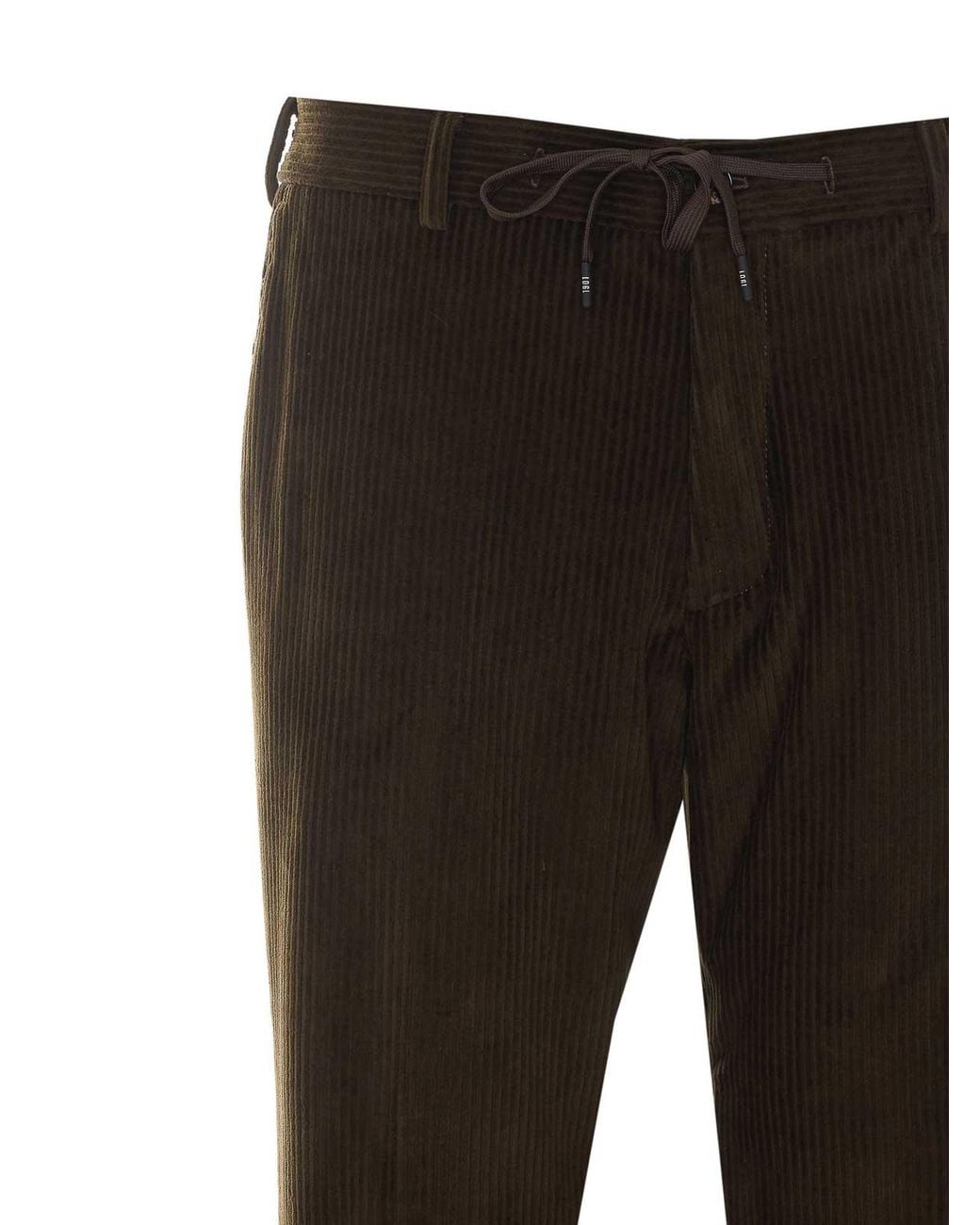 Circolo 1901 Black Velvet Pants for men